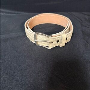 Tony Lama Cream Leather Belt size 40
